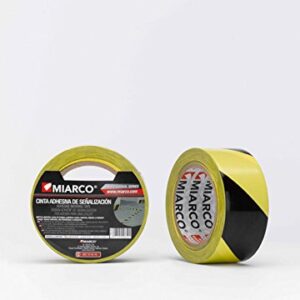 Cinta Señalizacion Pvc Ama/Negro 50Mm X 33 Mts.