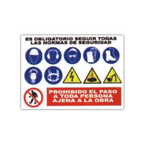 Cartel Pvc De Obra 1X0,70 Climax