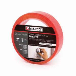 Cinta Doble Cara Fuerte S/Lisa 25Mm X 10Mts. Miarco