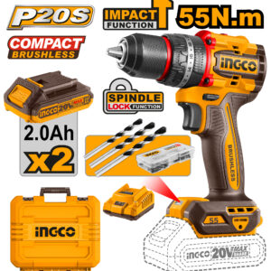 Taladro Atorni.Percutor20V 55Nm (Cidli20558E)